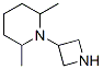 Piperidine, 1-(3-azetidinyl)-2,6-dimethyl- (9CI) Structure