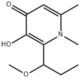 4(1H)-Pyridinone, 3-hydroxy-2-(1-methoxypropyl)-1,6-dimethyl- (9CI) Structure