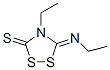 1,2,4-Dithiazolidine-3-thione,4-ethyl-5-(ethylimino)-,(5Z)-(9CI) Structure