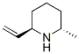 Piperidine, 2-ethenyl-6-methyl-, (2R,6S)-rel- (9CI) Structure