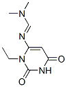 Methanimidamide, N-(3-ethyl-1,2,3,6-tetrahydro-2,6-dioxo-4-pyrimidinyl)-N,N-dimethyl- (9CI) 구조식 이미지