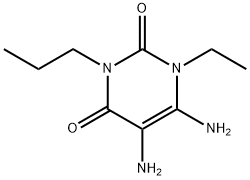 2,4(1H,3H)-Pyrimidinedione, 5,6-diamino-1-ethyl-3-propyl- (9CI) 구조식 이미지