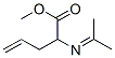 4-Pentenoicacid,2-[(1-methylethylidene)amino]-,methylester(9CI) Structure