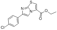 6-(4-CHLOROPHENYL)IMIDAZO[2,1-B]THIAZOLE-3-CARBOXYLIC ACID ETHYL ESTER Structure