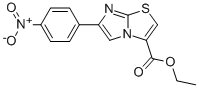 6-(4-NITROPHENYL)IMIDAZO[2,1-B]THIAZOLE-3-CARBOXYLIC ACID ETHYL ESTER Structure