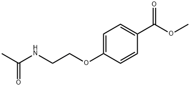 methyl 4-[2-(acetylamino)ethoxy]benzoate Structure