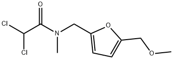 Acetamide, 2,2-dichloro-N-((5-(methoxymethyl)-2-furanyl)methyl)-N-meth yl- Structure