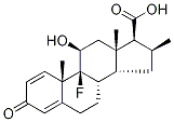 17β-Carboxy-17-desoxy Dexamethasone Structure