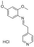 2,4-Dimethoxy-N-(1-(4-pyridinyl)ethylene)benzenamine monohydrochloride Structure