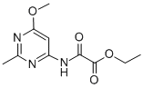 Ethyl ((6-methoxy-2-methyl-4-pyrimidinyl)amino)oxoacetate Structure