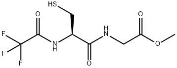 N-(N-TRIFLUOROACETYL-L-CYSTEINYL)-GLYCINE METHYL ESTER Structure