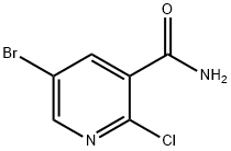 5-Bromo-2-chloropyridine-3-carboxamide 구조식 이미지
