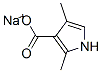 나트륨2,4-디메틸-1H-피롤-3-카르복실레이트 구조식 이미지