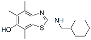 6-Benzothiazolol,  2-[(cyclohexylmethyl)amino]-4,5,7-trimethyl- Structure