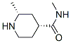 4-Piperidinecarboxamide,N,2-dimethyl-,cis-(9CI) Structure