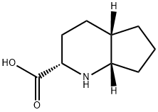 1H-Cyclopenta[b]pyridine-2-carboxylicacid,octahydro-,(2S,4aS,7aS)-(9CI) Structure