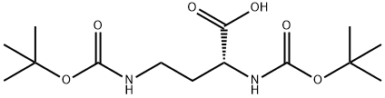 (R)-2,4-BIS-TERT-BUTOXYCARBONYLAMINO-BUTYRIC ACID Structure