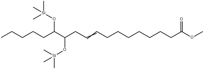 12,13-Bis[(trimethylsilyl)oxy]-9-octadecenoic acid methyl ester Structure