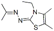 2(3H)-Thiazolone,3-ethyl-4,5-dimethyl-,(1-methylethylidene)hydrazone(9CI) Structure