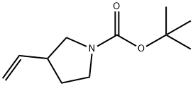 TERT-부틸3-비닐피롤리딘-1-카르복실레이트 구조식 이미지
