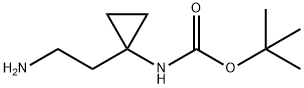 카르밤산,[1-(2-아미노에틸)시클로프로필]-,1,1-디메틸에틸에스테르(9CI) 구조식 이미지