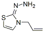2(3H)-Thiazolone,3-(2-propenyl)-,hydrazone(9CI) Structure