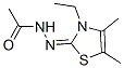 아세트산,(3-에틸-4,5-디메틸-2(3H)-티아졸릴리덴)히드라지드(9CI) 구조식 이미지