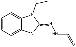 Hydrazinecarboxaldehyde, (3-ethyl-2(3H)-benzothiazolylidene)- (9CI) Structure