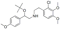 2-chloro-N-[2-(1,1-dimethylethoxy)-2-(4-methoxyphenyl)ethyl]-3,4-dimethoxyphenethylamine Structure