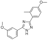 3-(4-Methoxy-o-tolyl)-5-(3-methoxyphenyl)-1H-1,2,4-triazole 구조식 이미지