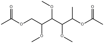 2,3,4-트리메톡시헥산-1,5-디올디아세테이트 구조식 이미지