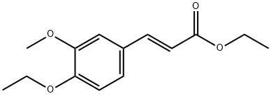 (E)-3-(4-Ethoxy-3-methoxyphenyl)propenoic acid ethyl ester 구조식 이미지