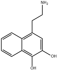 1,2-Naphthalenediol, 4-(2-aminoethyl)- (9CI) Structure