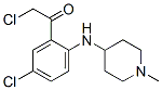 Ethanone,  2-chloro-1-[5-chloro-2-[(1-methyl-4-piperidinyl)amino]phenyl]- 구조식 이미지