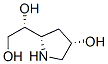 1,2-Ethanediol,1-(4-hydroxy-2-pyrrolidinyl)-,[2S-[2alpha(S*),4alpha]]-(9CI) Structure