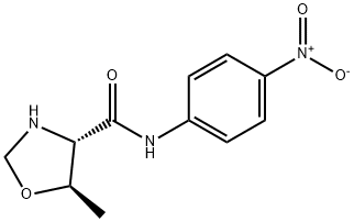 4-Oxazolidinecarboxamide,5-methyl-N-(4-nitrophenyl)-,(4S-trans)-(9CI) Structure