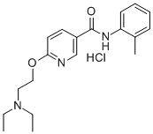 6-(2-Diethylaminoethoxy)-N-(o-tolyl)nicotinamide hydrochloride Structure