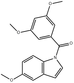 5-methoxy-1-(3',5'-dimethoxybenzoyl)indole Structure