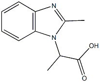 ALPHA,2-DIMETHYL-1H-BENZIMIDAZOLE-1-ACETIC ACID 구조식 이미지