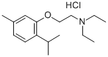 2-Thymyloxytriethylamine hydrochloride 구조식 이미지