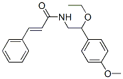 N-[2-에톡시-2-(4-메톡시페닐)에틸]-3-페닐프로펜아미드 구조식 이미지