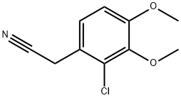 (2-클로로-3,4-디메톡시페닐)아세토니트릴 구조식 이미지
