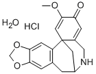 3H-7,13b-Methano(1,3)benzodioxolo(5,6-e)(2)benzazocin-3-one,5,6,7,8-tetrahydro-2-methoxy-,염산염,(+-)-,수화물(2:2:1) 구조식 이미지