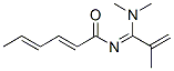 N-[1-(Dimethylamino)-2-methyl-2-propenylidene]-2,4-hexadienamide Structure