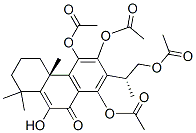 (2R)-2-[(4aR)-5,6,8-Tris(acetyloxy)-1,2,3,4,4a,9-hexahydro-10-hydroxy-1,1,4a-trimethyl-9-oxophenanthren-7-yl]-1-propanol 1-acetate Structure