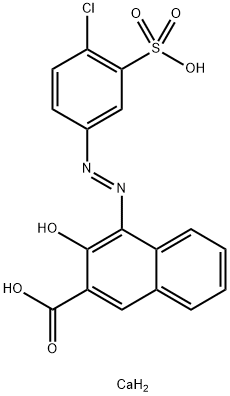 calcium 4-[(4-chloro-3-sulphonatophenyl)azo]-3-hydroxy-2-naphthoate  구조식 이미지