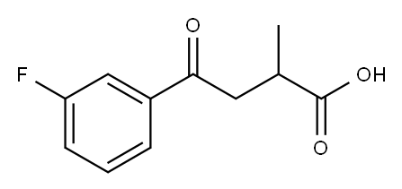 2-METHYL-4-OXO-4-(3'-FLUOROPHENYL)BUTYRIC ACID Structure