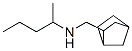 Bicyclo[2.2.1]heptane-2-methanamine, N-(1-methylbutyl)- (9CI) Structure