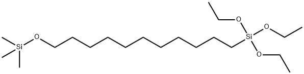 11-(TRIMETHYLSILOXY)UNDECYLTRIETHOXYSILANE Structure