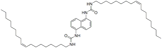 (Z,Z)-N,N''-naphthalene-1,5-diylbis[N'-octadec-9-enylurea] Structure